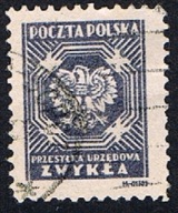 1946 Polska Fi U21IIB - przesyłka urzędowa zwykła