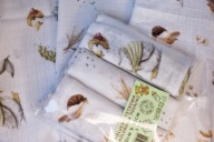 Pieluszki dla dzieci Tetrowe 70x80cm KOLOROWA 100% BAWEŁNA zestaw 3 szt