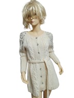 NOA NOA SWETER KARDIGAN WEŁNA MOHER 34/36