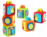 ZABAWKOWA WIEŻA Z KLOCKÓW PIRAMIDA EDUKACYJNA ĆWICZY ZDOLNOŚCI MOTORYCZNE