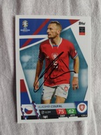 Karta topps match attax autograf Czechy Vladimir Coufal Euro 2024