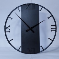 Zegar ścienny loftowy 50 cm metal LOFT Nowoczesny Duży Cichy Elegancki