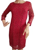 Sukienka koronkowa na wesele andrzejki sylwestra bordowa r. S/M