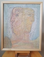 Leon Levkovitch (1936-2025) DWUGŁOWA Olej - Paryż 1973 r. SYGNATURA