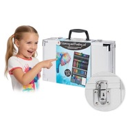 DECOTIME 112 EL ZESTAW PLASTYCZNY WALIZKA FARBY KREDKI MARKERY