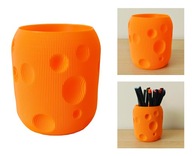 Pojemnik Sorter kredki flamastry Organizer na biurko Bubble Pomarańczowy