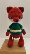 LISEK miś szydełko maskotka zabawka prezent handmade amigurumi ręcznie