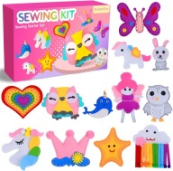 KREATYWNY ZESTAW FILCOWY 12 ZWIERZĄT ZESTAW DO SZYCIA DLA DZIECI PREZENT 6+