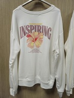 Bluza biała bawełna kwiat, r. Uni Moonlight Italy !!!