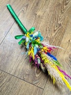 Palma Wielkanocna Ręcznie Robiona PREMIUM Kolorowa Tradycyjna 60 cm