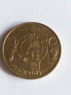 POLSKA MONETA 2 ZŁ 750 LECIE LOKACJI POZNANIA 2003 ROK POZNAŃ
