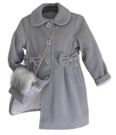 Płaszczyk dziewczęcy zima KOK + GRATIS sz 122