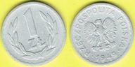 POLSKA 1 zł 1949 r. AL