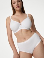 Śliczna markowa bielizna M & S 2109 UK 38DD EUR 85E 85% cotton z plamkami