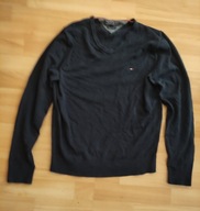 Tommy Hilfiger sweter wielokolorowy serek/dekolt V rozmiar S