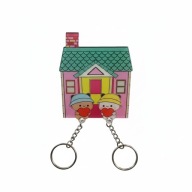 Keyholder Brelok Bubu Dom Prezent dla Par Niej Niego Walentynki Rocznica M