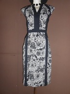 PER UNA* ELEGANCKA SUKIENKA* KWIATY* BAWEŁNA