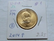1 dolar 2014 Franklin Roosevelt mennica Philadelphia holder prezydenci
