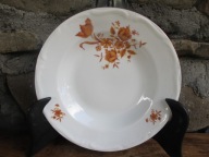 Porcelanowe Głębokie Talerze Obiadowe_BOGUCICE_VINTAGE PRL