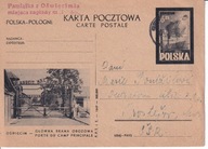 Cp 98 do Czechosłowacji, stempel Pamiątka z Oświęcimia miejsca zagłady