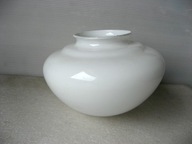 Ładny KLOSZ szkło MLECZNE na SZPON na TRZY SRUBKI - Lata ~` 1960-te ... !!!