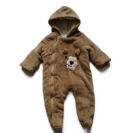 COOL CLUB pluszowy ocieplany kombinezon przejściowy 68 cm