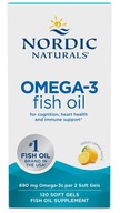 Suplement diety Nordic Naturals Omega-3 690 mg cytrynowy 120 kapsułek