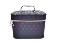 Kuferek 21x14x13 kosmetyczka błyszczące kropki