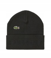 Czapka zimowa Supreme Lacoste Black Beanie