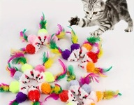 12 zabawek dla kota z piórami – trwałe, kolorowe i interaktywne