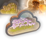 LAMPKA NOCNA Z RÓŻOWĄ CHMURKĄ TULIPANA HANDMADE CLOUDYGLOW