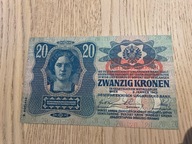 Austro - Węgry - 20 koron - 1913 - UNC
