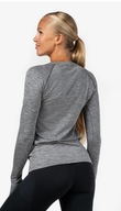 BLUZKA DAMSKA XS SZARA SPORTOWA TERMOAKTYWNA SIŁOWNIA THUMB HOLES FITNESS