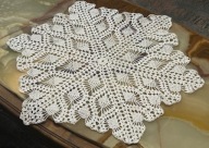 SERWETA 60CM OBRUS RĘCZNIE WYKONANY SZYDEŁKOWY HAND MADE RĘKODZIEŁO