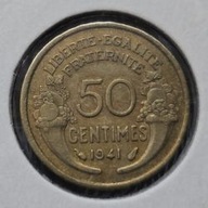 *FRANCJA [0123]*50 centymów 50 CENTIMES 1941 Trzecia Republika, Marianna