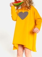 Sukienka dla dziewczynki oversize, handmade, rozmiar 80/86 cm maybe4baby