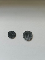 10 groschen 1949 + 1 groschen 1947