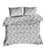 pościel z flaneli 160x220 + 2x70x80 guzik F 93 esprit szary