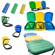 STOJAK METALOWY NA 3 WORKI DO SEGREGACJI ŚMIECI KOSZ NA ODPADY POJEMNIK