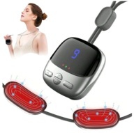 Mini Masażer Szyi Wisiorek – Wiszący Masaż Kręgów, Przenośny Relaks – Szary