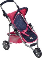 Bayer Chic 2000 - Buggy dla lalek Lola, joggery konfetti, różowy, 612-84