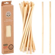 20x Bambusowe SŁOMKI wielorazowe 20 cm – ekologiczne!