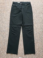 Spodnie damskie czarne klasyczne paseczki C&A