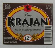 ETYKIETA PIWO JASNE PEŁNE BROWAR KRAJAN NAKŁO ROZLEWNIA REGENT KOŹMINEK