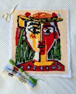 Obraz haft krzyżykowy, Pablo Picasso, 24cm x 28cm