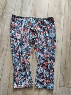 Spodnie damskie 5XL lejące 3/4 zgrabne viskoza 20 regulowany pas110