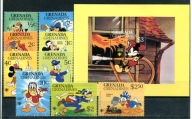 A54134)Disney: Grenada-Grenadinen 357 - 365** + Bl 47**