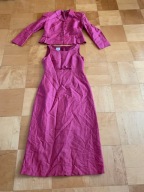 Laura Ashley garsonka _elegancka letnia z lnem S