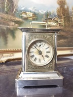 Stary budzik kareciak z funkcją wybijania godz. Kienzle z około 1910r