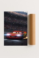 Plakat bez ramy 50x70cm Błyskawica McQueen cars | Pomysł na Prezent